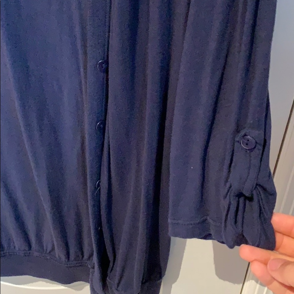 Splendid Navy Button Down Medium - image 3
